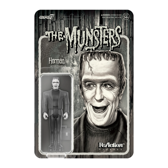 Super7 Munsters Herman Munster (Grayscale) Wave 2 ReAction Figure