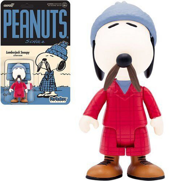 Super7 Peanuts Snoopy Lumberjack Wave 5 Rection Figure