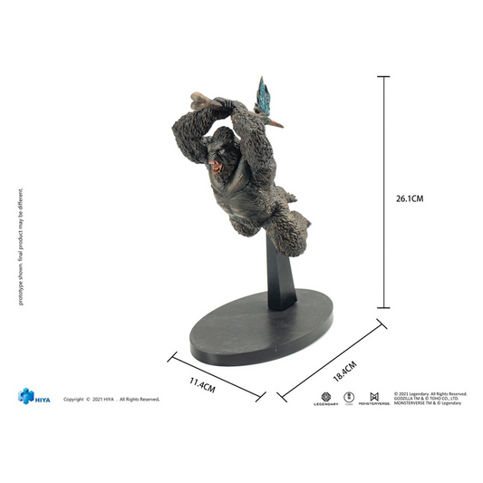 Hiya Toys GODZILLA VS KONG Kong 10" PVC statue Stylist Series