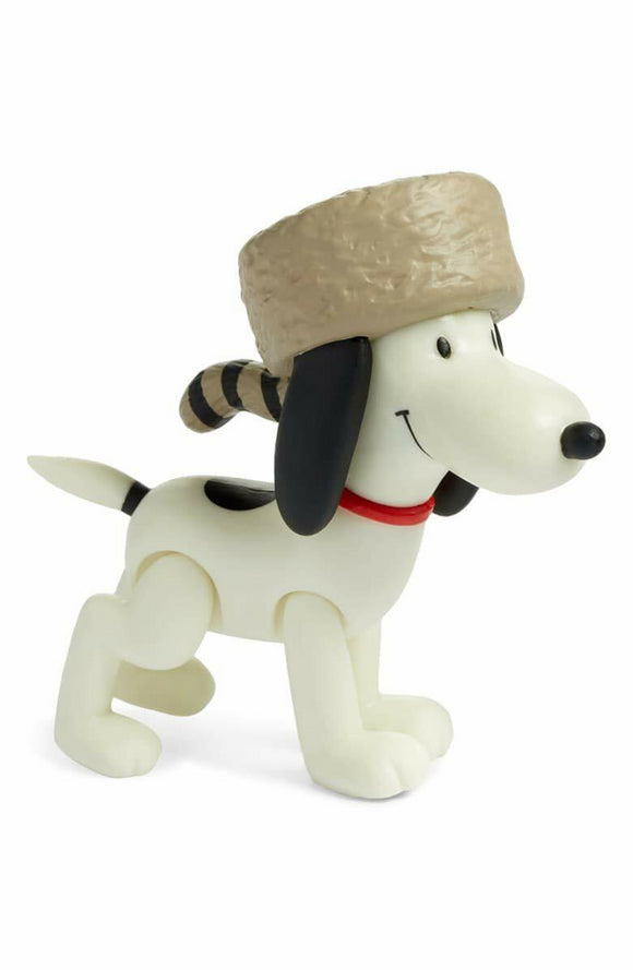 Super7 Peanuts Snoopy Raccoon Hat ReAction Figure