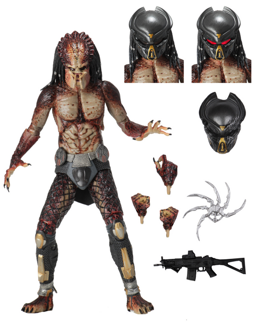 (NECA) Predator (2018) - 7" Scale Action Figure - Ultimate Fugitive (Lab Escape)