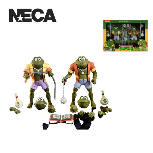 (NECA) Teenage Mutant Ninja Turtles Napoleon & Atilla Frog 2 pack 7” Scale Action Figure (Cartoon)