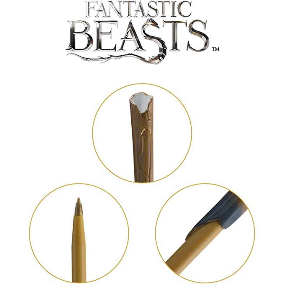 Noble Collection Fantastic Beasts Newt Scamander's Wand Pen and Bookmark