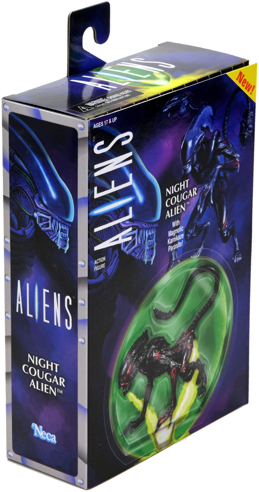 Aliens - 7" Scale Action Figure - Kenner Tribute Night Cougar Alien