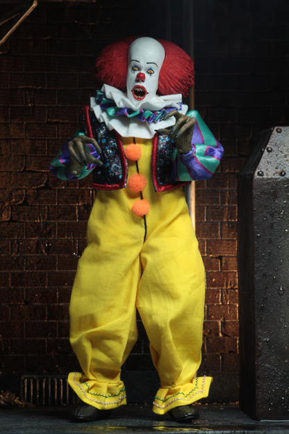 (NECA) IT - 8" Clothed Action Figure - Pennywise (1990)
