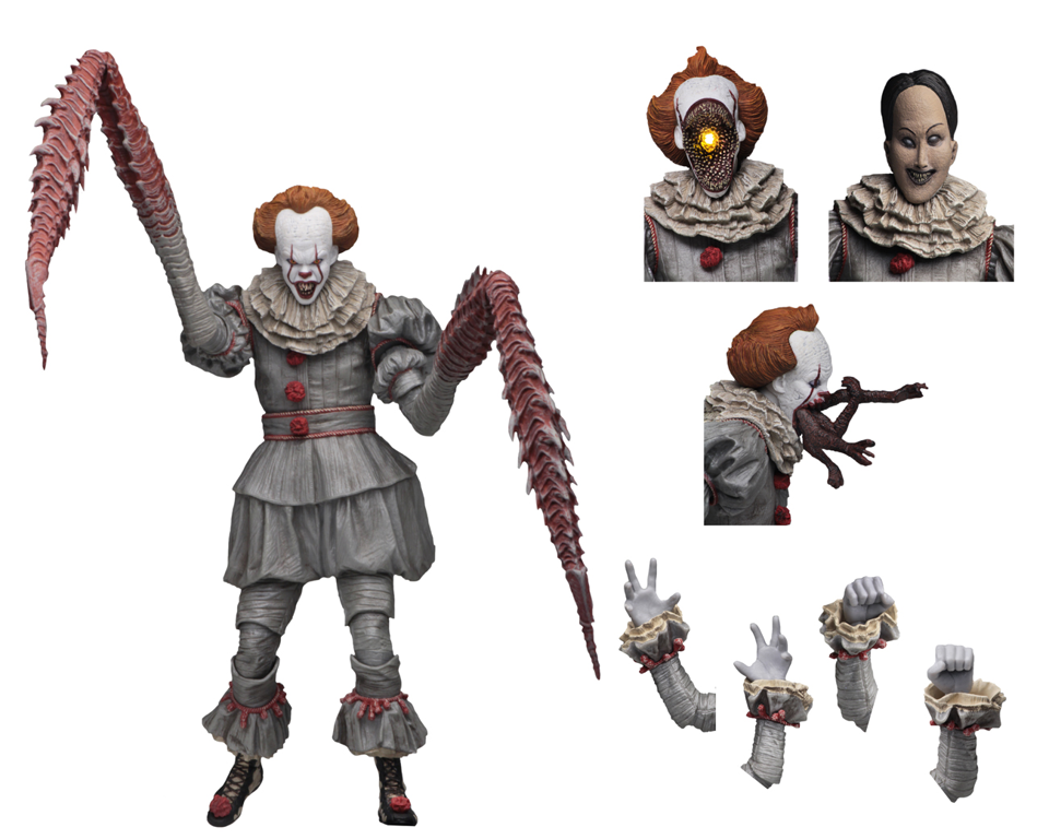 (NECA) IT - 7" Scale Action Figure - Ultimate "Dancing Clown" Pennywise
