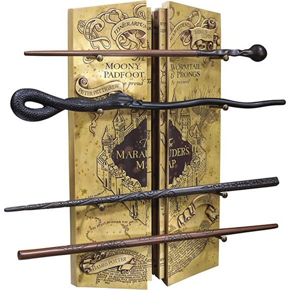 Noble Collection Harry Potter The Marauder's Map Wand Collection Set