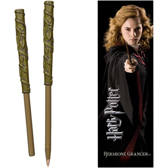 Noble Collection Harry Potter Hermione Wand Pen and Bookmark