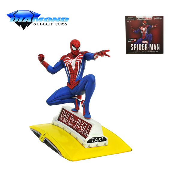 Marvel Gallery Ps4 Spider Man On Taxi Statue