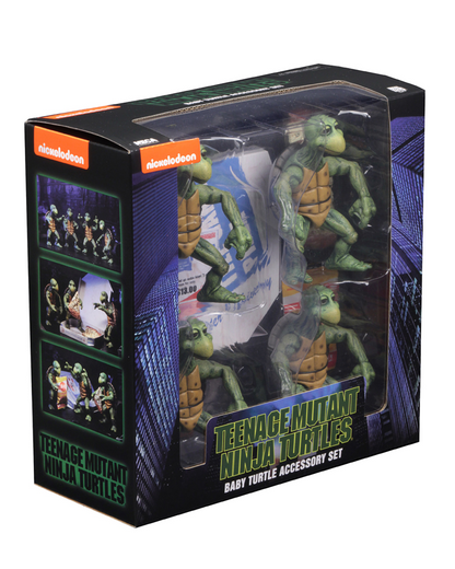 (NECA) Teenage Mutant Ninja Turtles (1990 Movie) - 1/4 Scale Action Figures - Baby Turtles Accessory Set