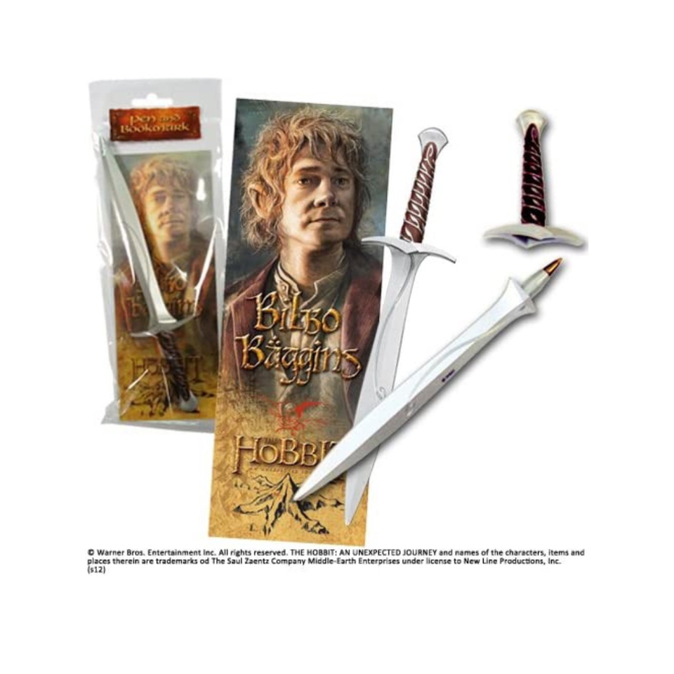 Noble Collection Hobbit Sting Sword Pen and Paper Bookmark