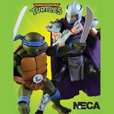 (NECA) Teenage Mutant Ninja Turtles – 7” Scale Action Figure – Cartoon Leonardo vs Shredder 2 Pack