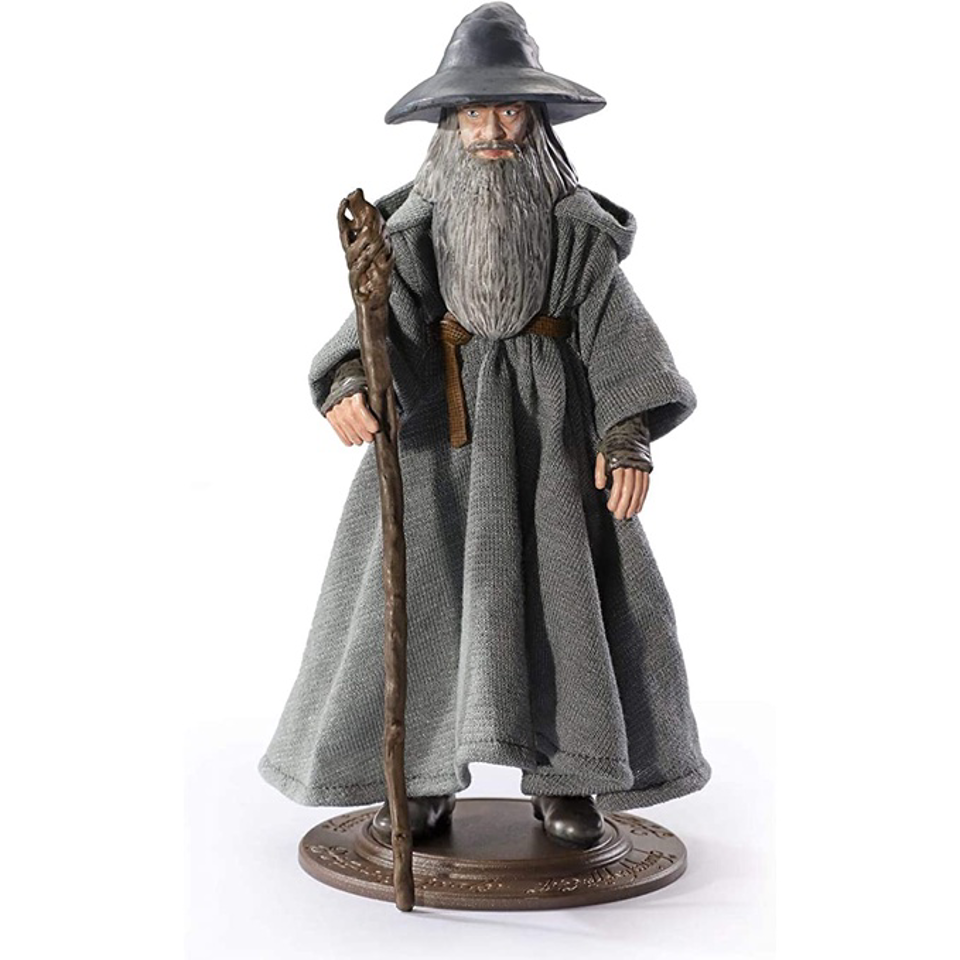 Noble Collection Lord of the Rings Gandalf Bendyfig Action Figure