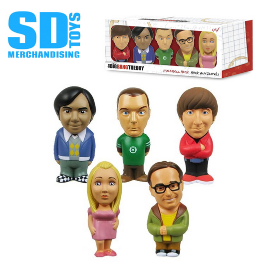 Big Bang Theory - 5 Characters Stress Doll Pack 5 cm Anti-Stress Figure
