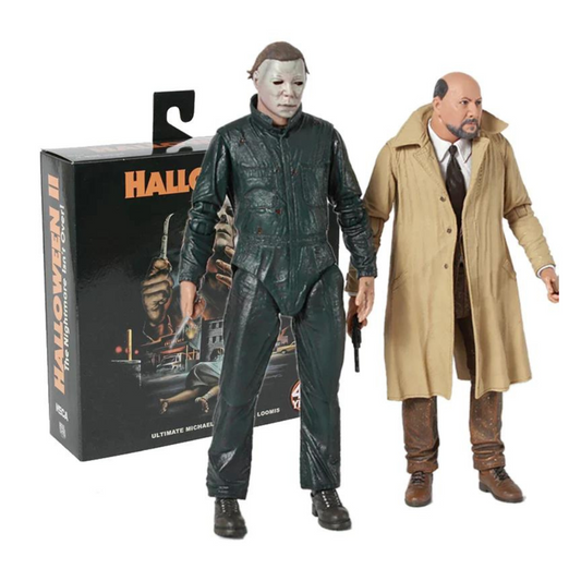 Halloween 2 - 7" Scale Action Figure - Ultimate Michael Myers & Dr Loomis 2-pack