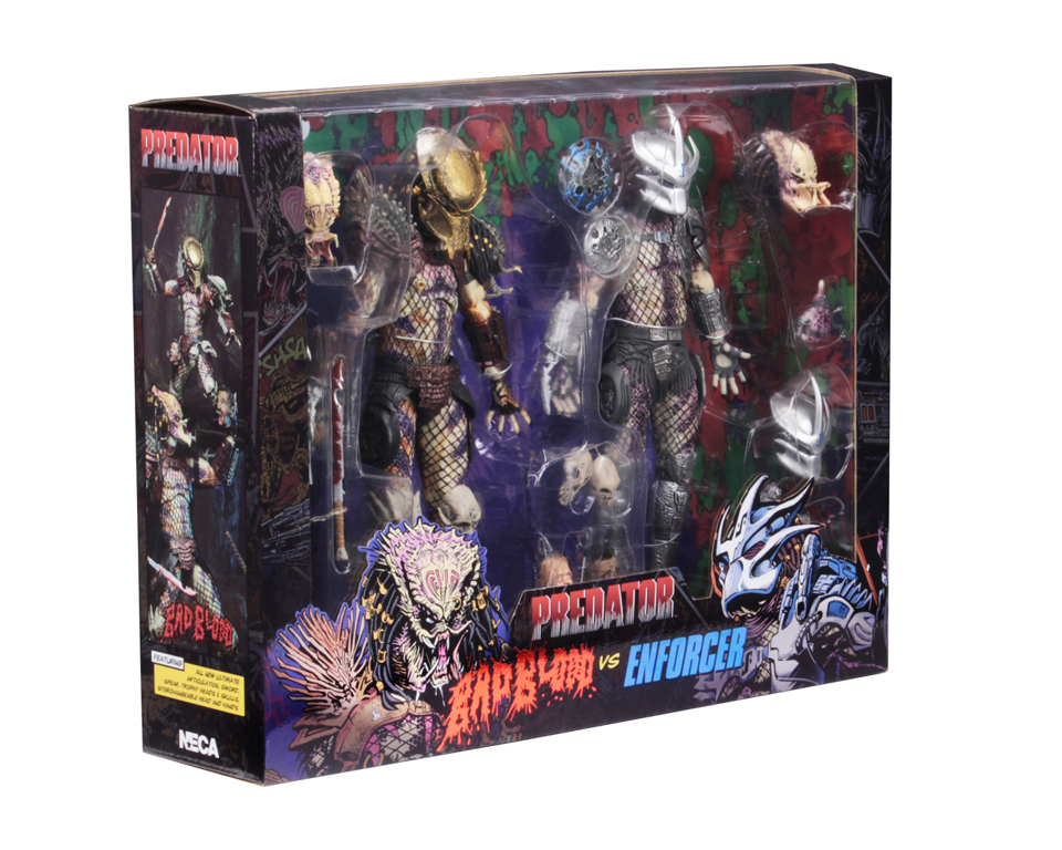 (NECA) Predator - 7" Scale Action Figure - Ultimate Bad Blood and Ultimate Enforcer 2 pack