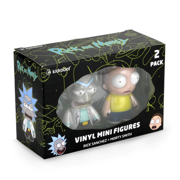 Kidrobot - Raygun Rick & Morty Vinyl Mini Figure 2-Pack (Adult Swim)