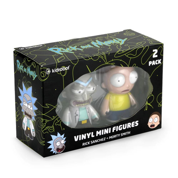Kidrobot Raygun Rick Morty Vinyl Mini Figure 2-Pack (Adult
