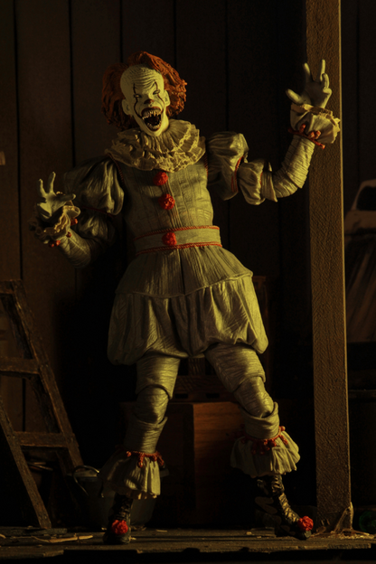 (NECA) IT - 7" Scale Action Figure - Ultimate Well House Pennywise