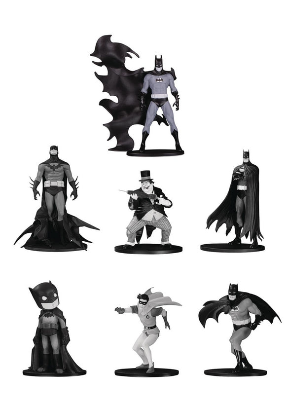 BATMAN BLACK & WHITE MINI PVC FIGURE 7 PACK SET 4 (APR190590)