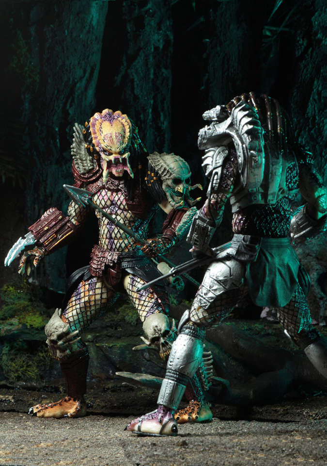 (NECA) Predator - 7" Scale Action Figure - Ultimate Bad Blood and Ultimate Enforcer 2 pack