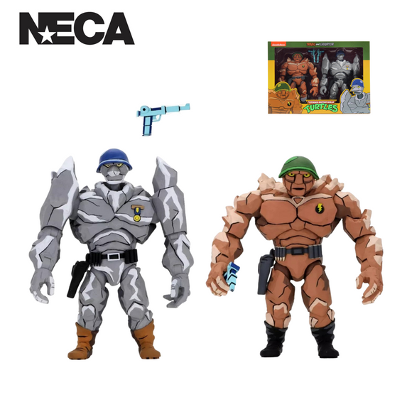 (NECA) Teenage Mutant Ninja Turtles -  Cartoon Series 4 - Tragg and Grannitor 2 Pack 7