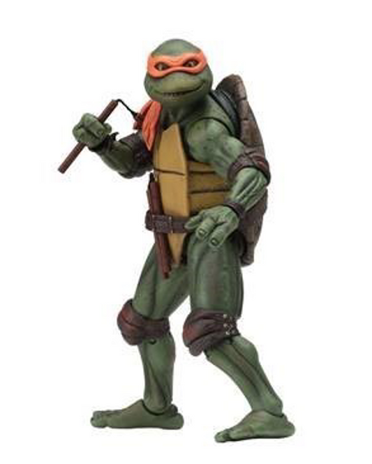 (NECA) Teenage Mutant Ninja Turtles – 7” Scale Action Figure – 1990 Movie Michelangelo