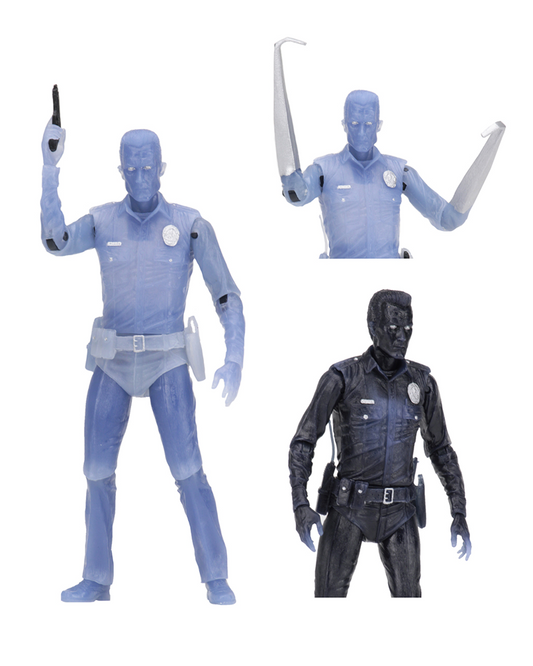 (NECA) Terminator 2 - 7" Scale Action Figure - White Hot T-1000