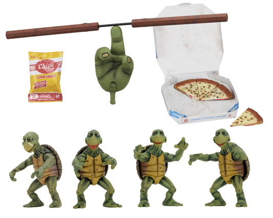 (NECA) Teenage Mutant Ninja Turtles (1990 Movie) - 1/4 Scale Action Figures - Baby Turtles Accessory Set