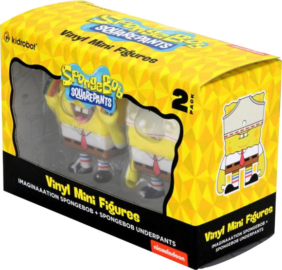 Kidrobot - Imaginaaation SpongeBob Squarepants & SpongeBob Underpants Vinyl Figure 2-Pack